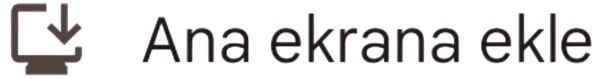 Ana Ekrana Ekle