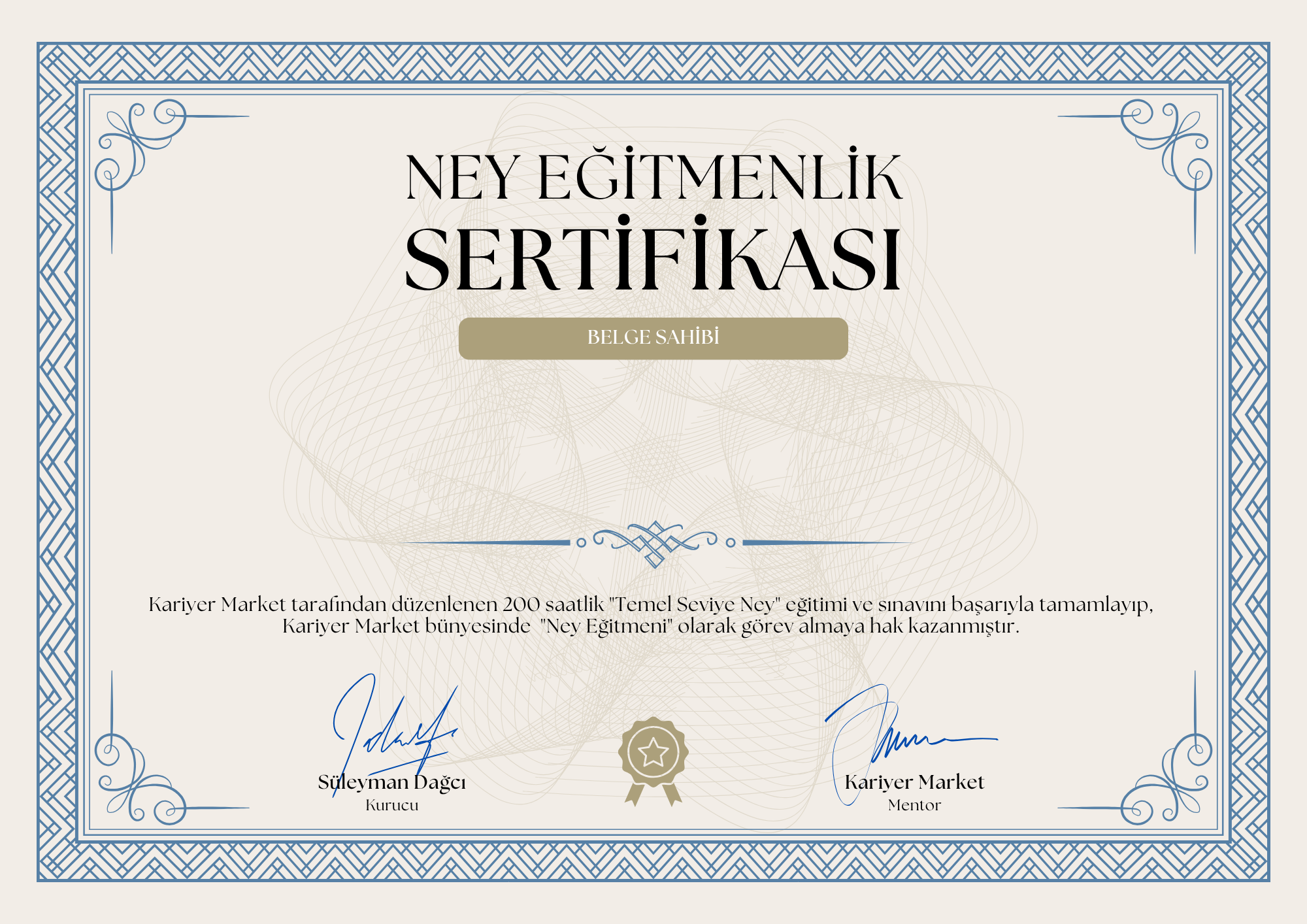 Ney Eğitmenlik Sertifika Sınavı