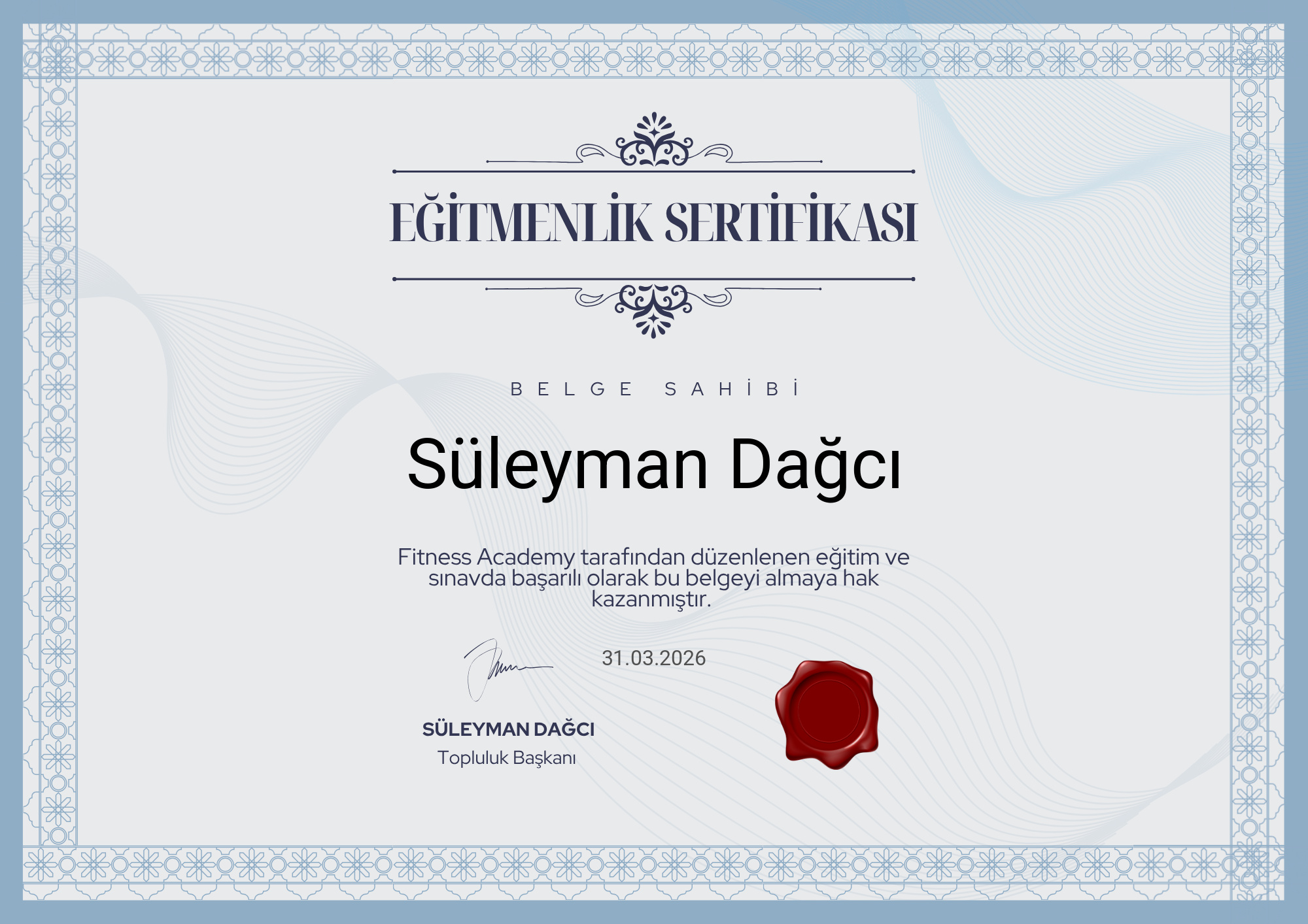 Fitness Academy 'de Eğitmen Olmak