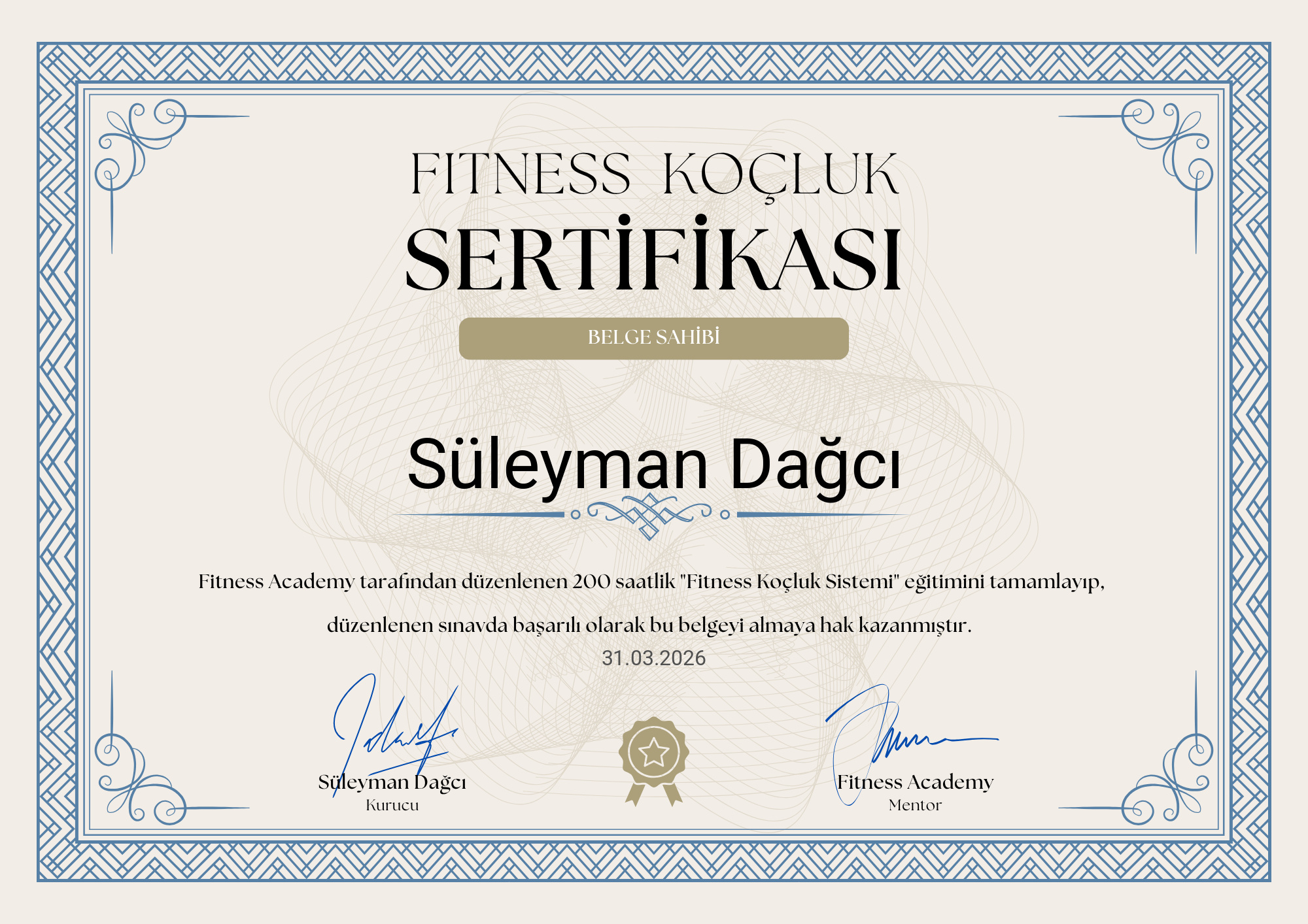 Fitness Koçluk Sistemi